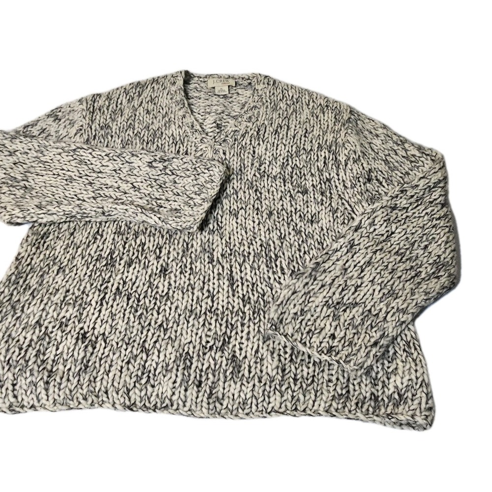 Eddie Bauer‎ Womens Wool V Neck Chunky Hand Knit Sweater XL Soft